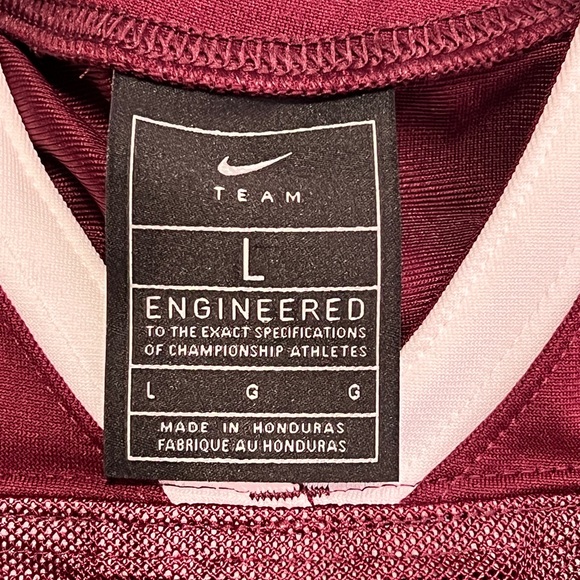Nike Vapor Untouchable Football Practice Jersey Mens Size Large Maroon AO4800670 - Picture 4 of 6